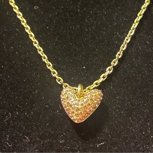 Gold Heart Pendant Necklace